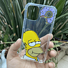 Carcasa transparente Los Simpsons iPhone 12 mini