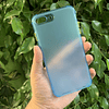 Carcasa transparente color cubre cámara iphone 7/8 plus