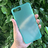 Carcasa transparente color cubre cámara iphone 7/8 plus