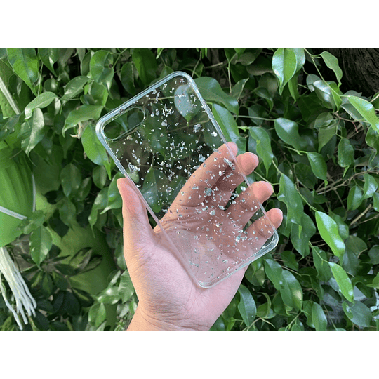 Carcasa transparente colores con fragmentos iPhone 7-8 PLUS