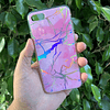 Carcasa mármol con detalles holograficos iPhone 7/8/SE2020