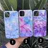 Carcasa mármol con detalles holograficos  iPhone 11 