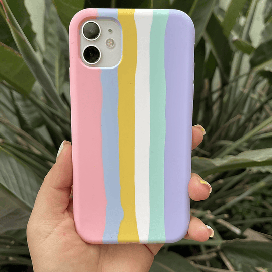 Carcasa multicolor colores claros iphone 11 (sin logo)