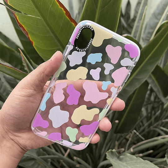 Carcasa transparente EC iphone X / Xs Manchas Colores