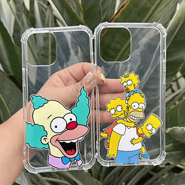 Carcasa transparente Los Simpsons iPhone 12 Pro Max