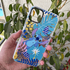 Carcasa transparente EC iphone 11 pro MAX diseño Stitch flores