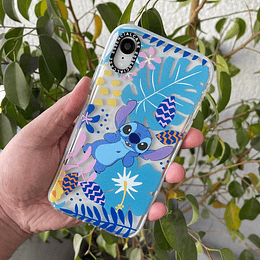 Carcasa transparente EC iphone Xr diseño Stitch flores