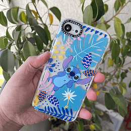 Carcasa transparente EC iphone 6 - 7 - 8 - Se2020  diseño Stitch flores