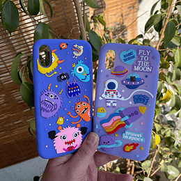 Carcasa silicona Space-monster iphone Xs max