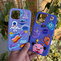 Carcasa silicona Space-monster iphone 12 pro max