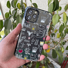 Carcasa transparente EC iphone 11 pro diseño Power girl