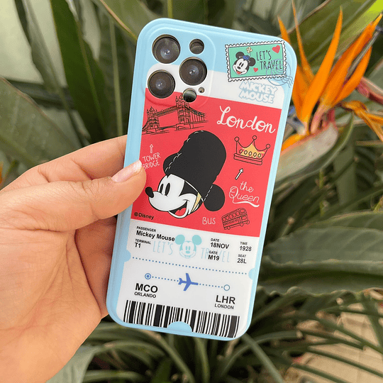 Carcasa tipo ticket de avión Disney iPhone 11 pro