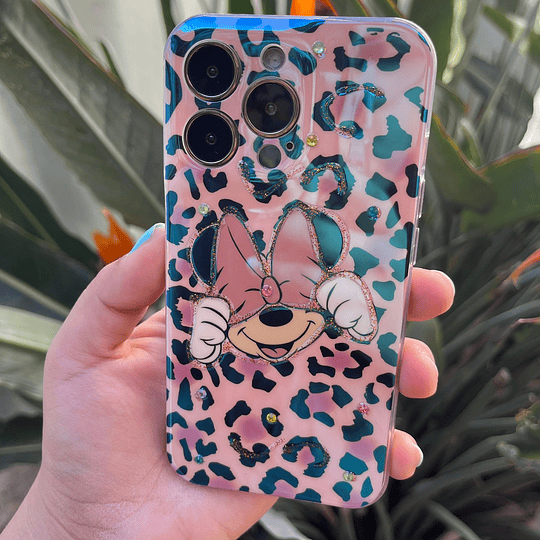 Carcasa Minnie animal print iphone 13 pro