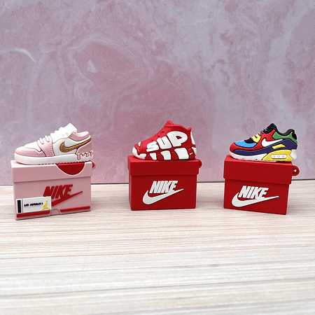 funda airpods generación 1 - 2 diseño "zapatilla nike con caja"