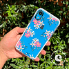 Carcasa transparente diseño flores iphone Xr