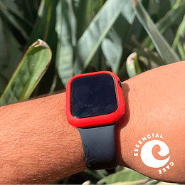 protector silicona color rojo apple watch 41 mm