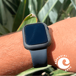 protector silicona color negro apple watch 45 mm
