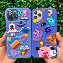 Carcasa silicona Space-monster iphone 11 pro max