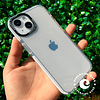 Carcasa transparente borde color iphone 13 mini