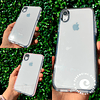 Carcasa transparente borde color iphone Xs max