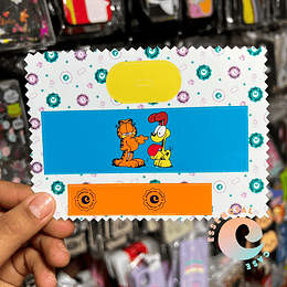 Sticker para adaptador tipo C diseño Garfield