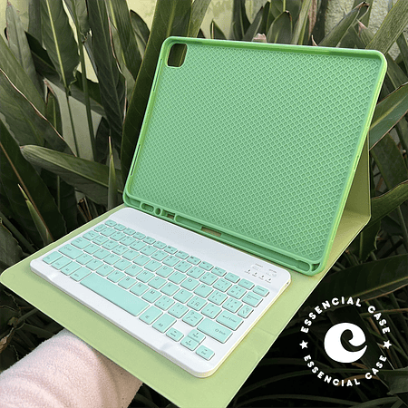 Carcasa PISTACHO para ipad pro 12,9" con teclado 