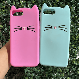 Carcasa silicona gatitos colores iphone 6 / 7 / 8 PLUS