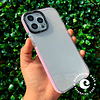 Carcasa transparente borde color iphone 14 pro max