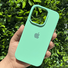 Carcasa Logo Verde Agua iPhone 14 Pro