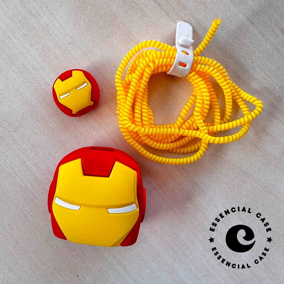 protector para cargador TIPO C - Iron man - Marvel