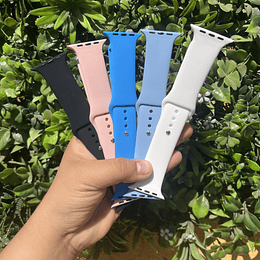 Correas silicona color Apple Watch 42 - 44 - 45 - 49 mm 