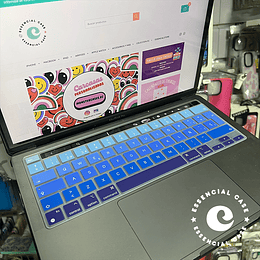 Protector para teclado MacBook pro Touch bar INTEL Azul