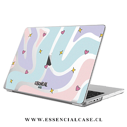 Carcasa MacBook Air 15.3' abstracto corazones