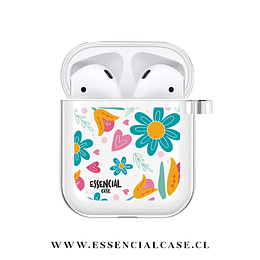 Carcasa AirPods 1 - 2 generación Flores Primavera