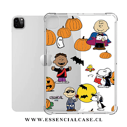 Carcasa iPad 7 - 8 - 9 generación snoopy amigos halloween 