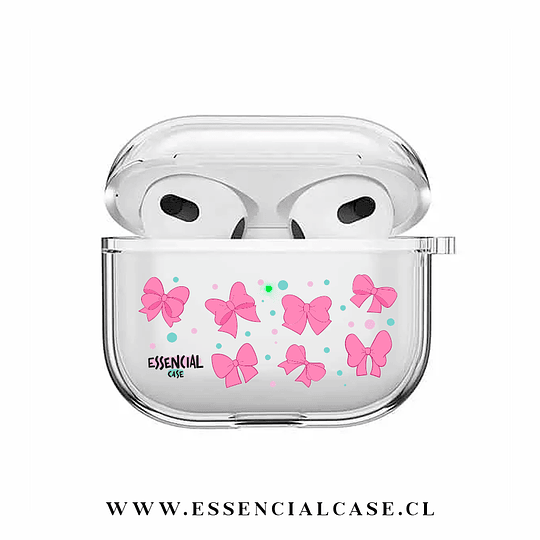 Carcasa para Airpods 4 diseño Lazo coquette