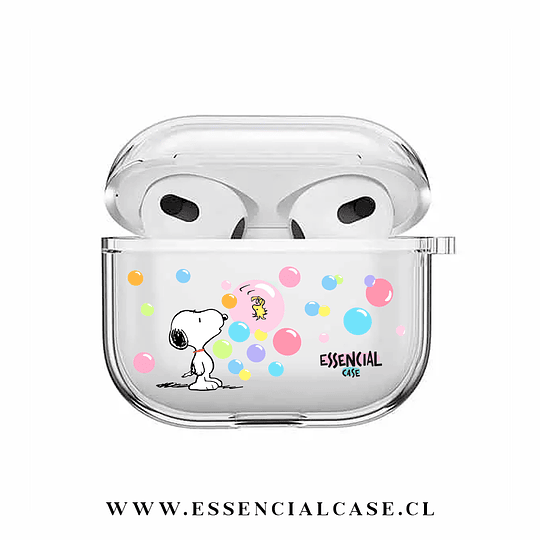 Carcasa para Airpods 4 diseño Snoopy