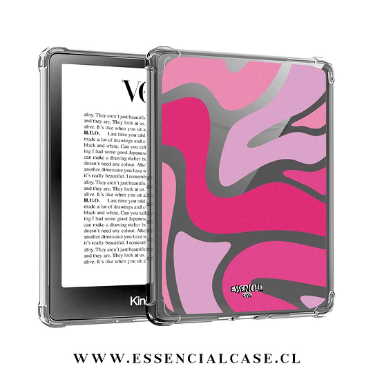 Carcasa kindle paperwhite 5 - 6 - 7 generación Fucsia y Rosado 