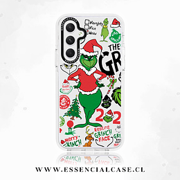 Carcasa para SAMSUNG Grinch navidad letras