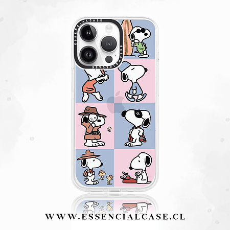 Carcasa diseño Snoopy cuadros