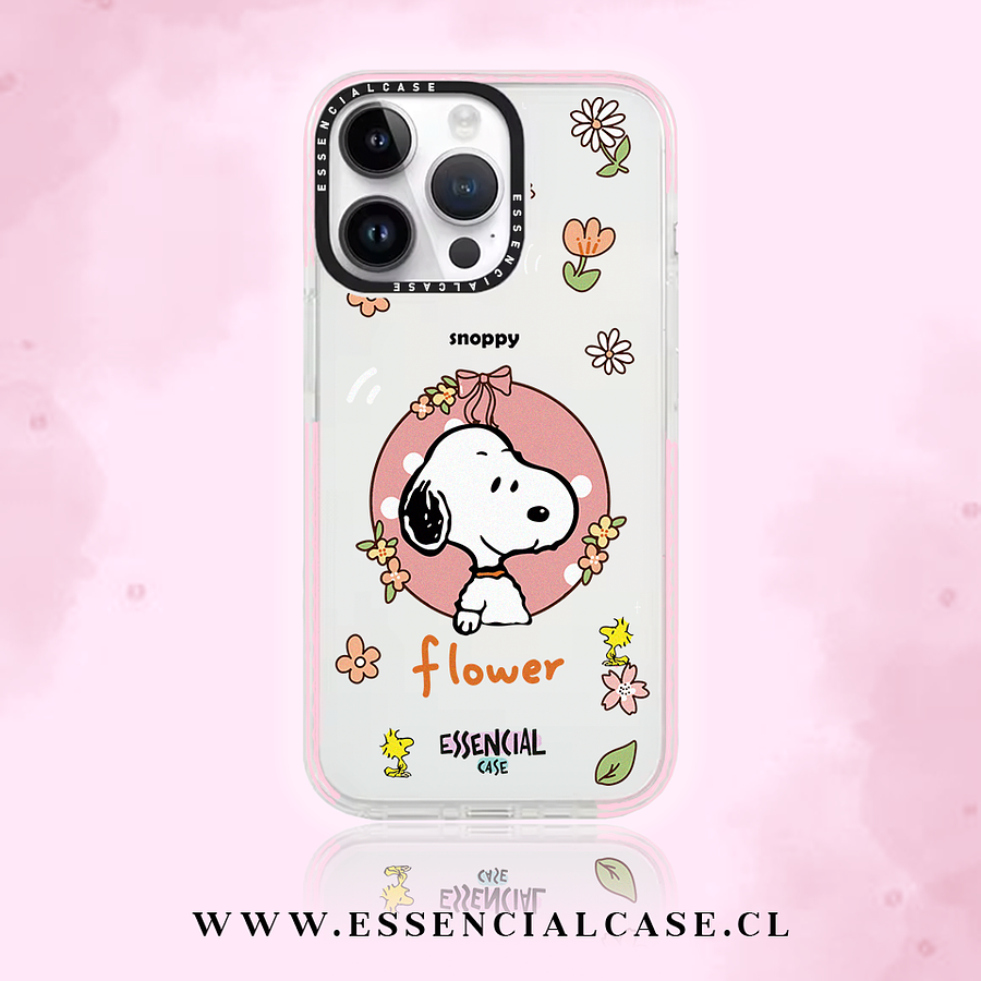 Carcasa diseño Snoopy flower