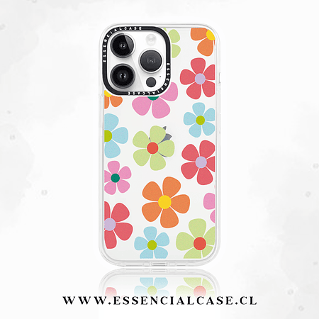 Carcasa diseño flower rainbow