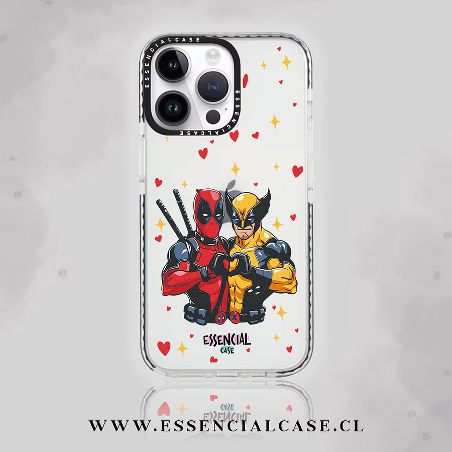 Carcasa diseño Dead pool Y Wolverine