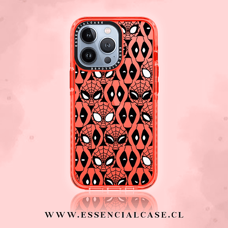 Carcasa diseño Spiderman y Deadpool