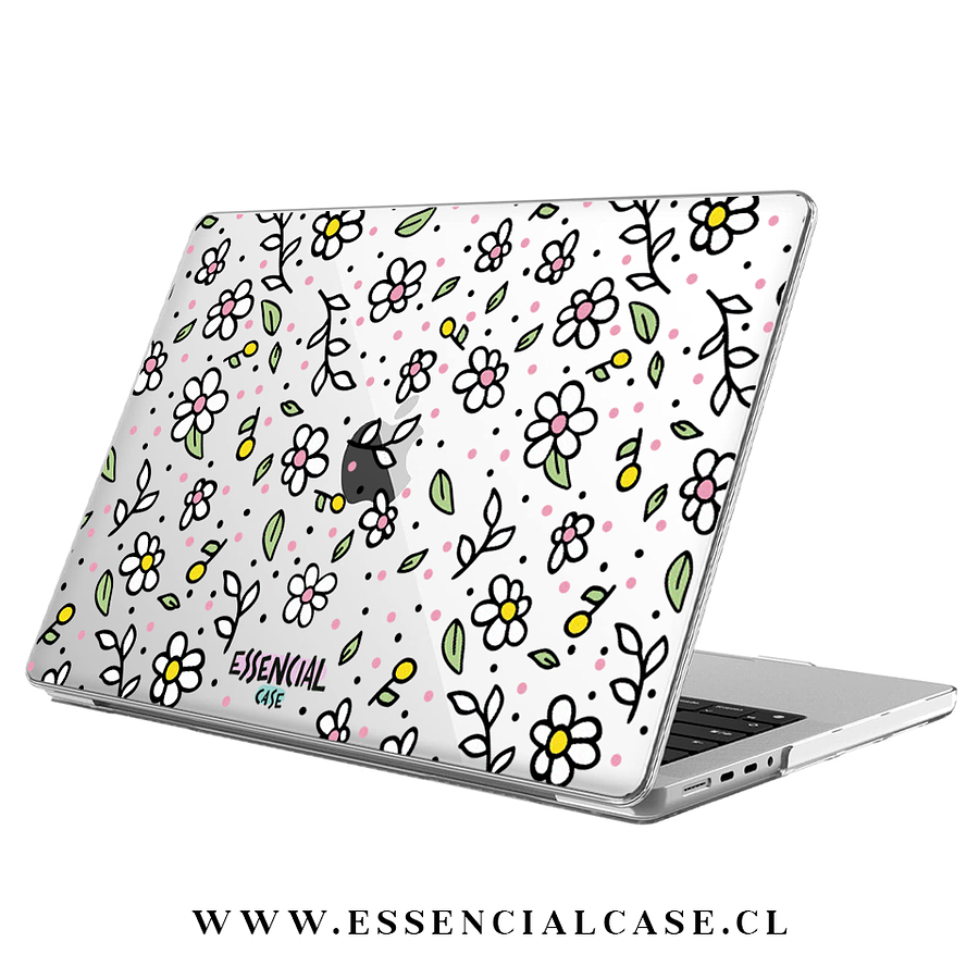 Carcasa Macbook diseño flores por monton