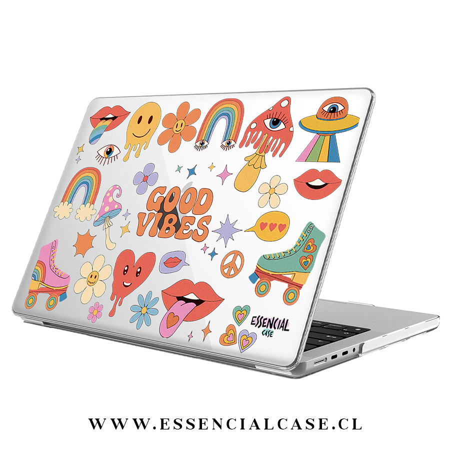 Carcasa Macbook diseño good vibes