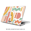 Carcasa Macbook diseño abstrac anaranjado 