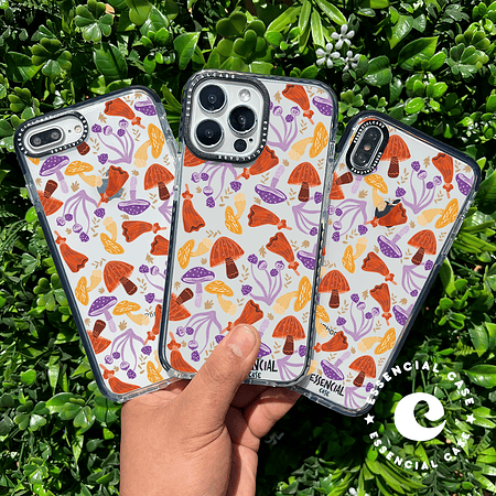 Carcasa diseño hongos colores