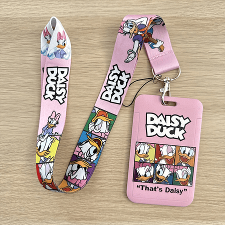 Lanyard + porta credencial daisy 