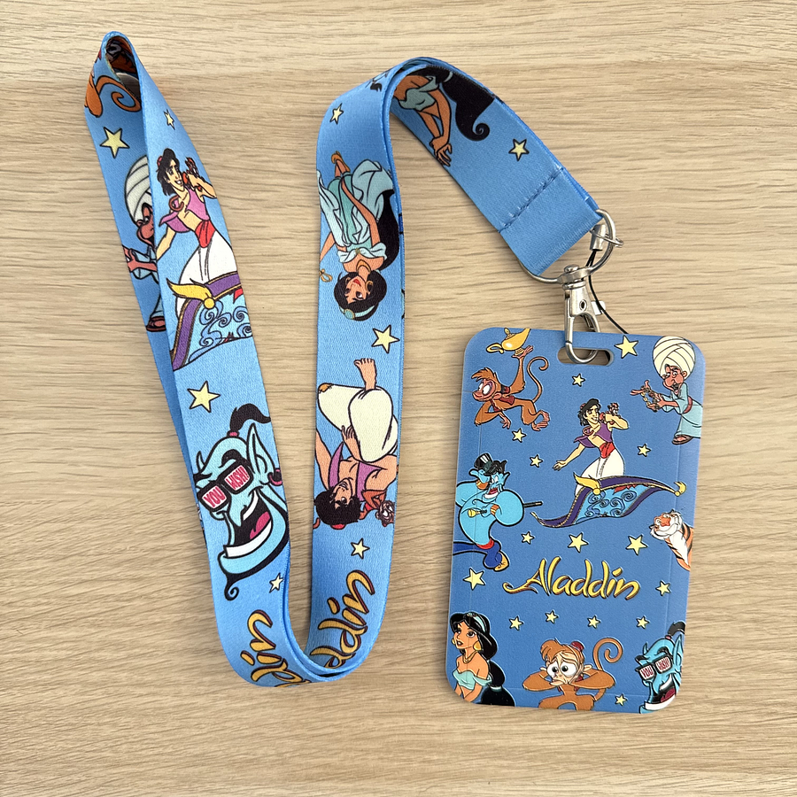 Lanyard + porta credencial Aladdin 